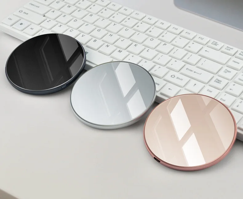 Обновление 10 Вт Беспроводное зарядное устройство PowerWave Pad & Stand Обновлено Qi