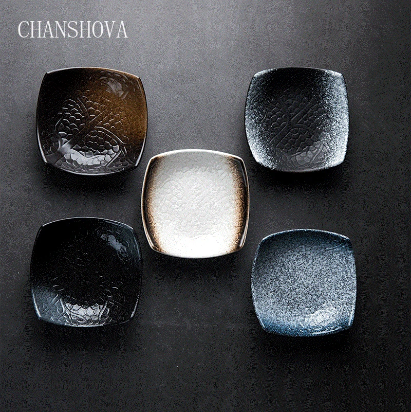 CHANSHOVA китайские ретро глазурованные керамические тарелки для салата блюда