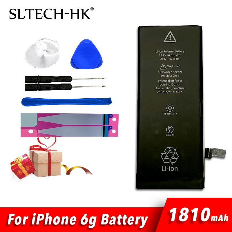 Литиевая батарея для iPhone 5S 6 6S 7 8 Plus сменные батареи внутренняя телефона 2060 мАч 2265 +