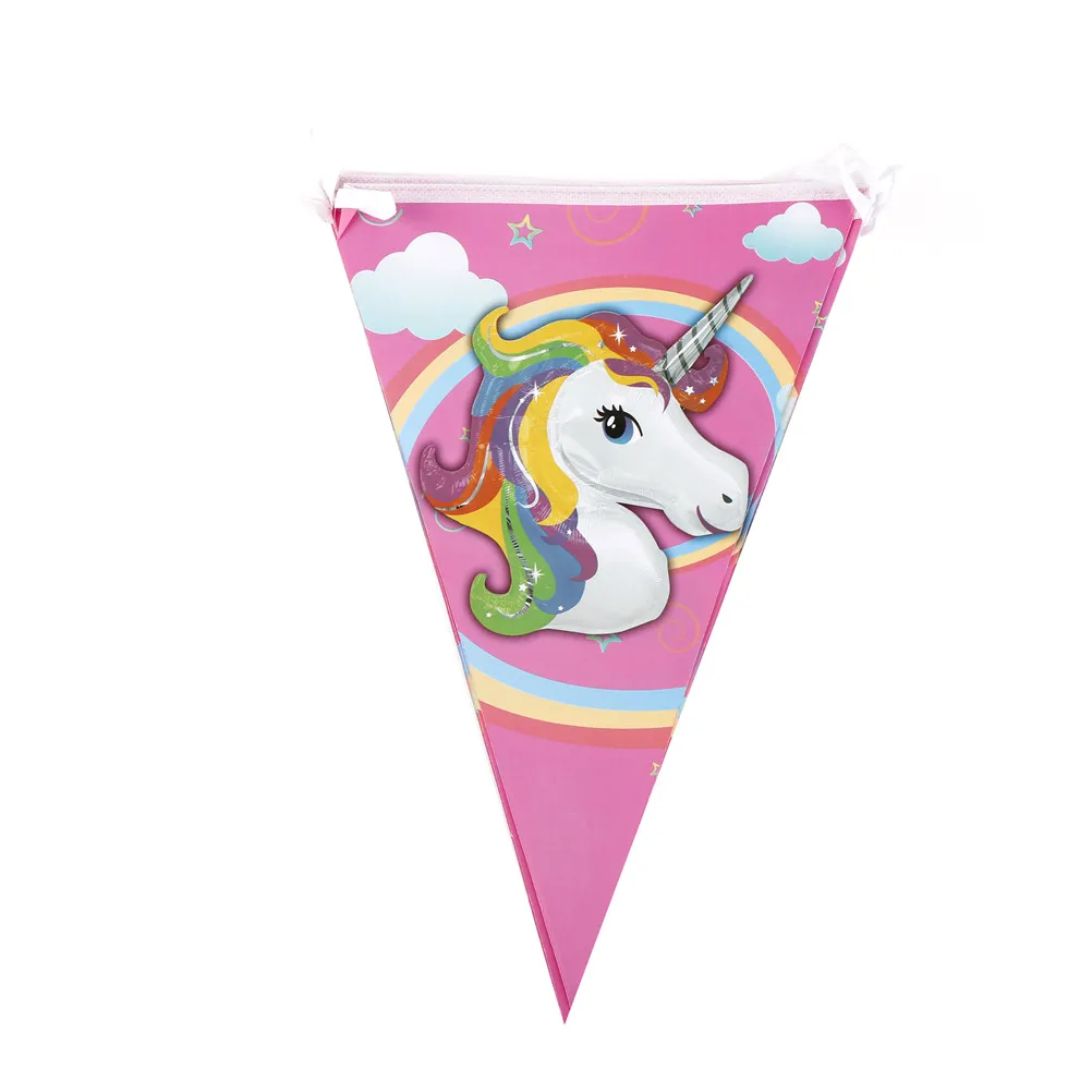 10 шт./компл. Висячие флажки баннеры и Бумажная гирлянда для детей день рождения