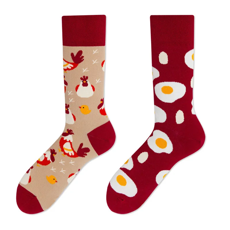 

1 Pairs Harajuku Style Happy Socks Funny Soft Curve Men Socks Fashion Personality Creativity Cartoon Jacquard Cotton Stockings