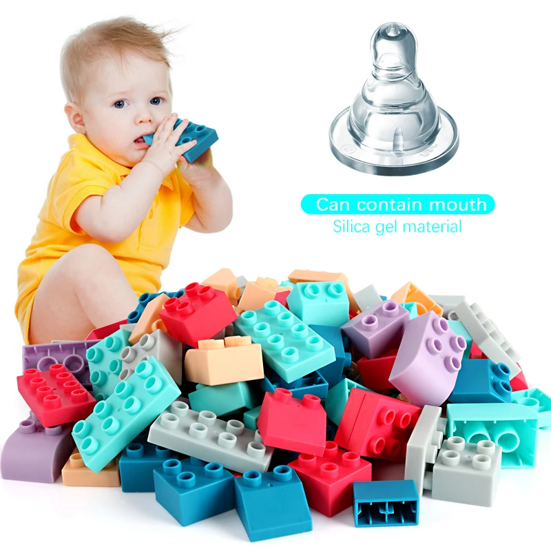 36 252 шт. детские блоки игрушки мягкие резиновые строительные для микроволновых