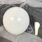 Воздушные шары для свадьбы, 5-36 дюймов, золотистые и белые шары, украшение для вечеринки в честь Дня Рождения, матовый шар, венок, воздушный шар, оптовая продажа