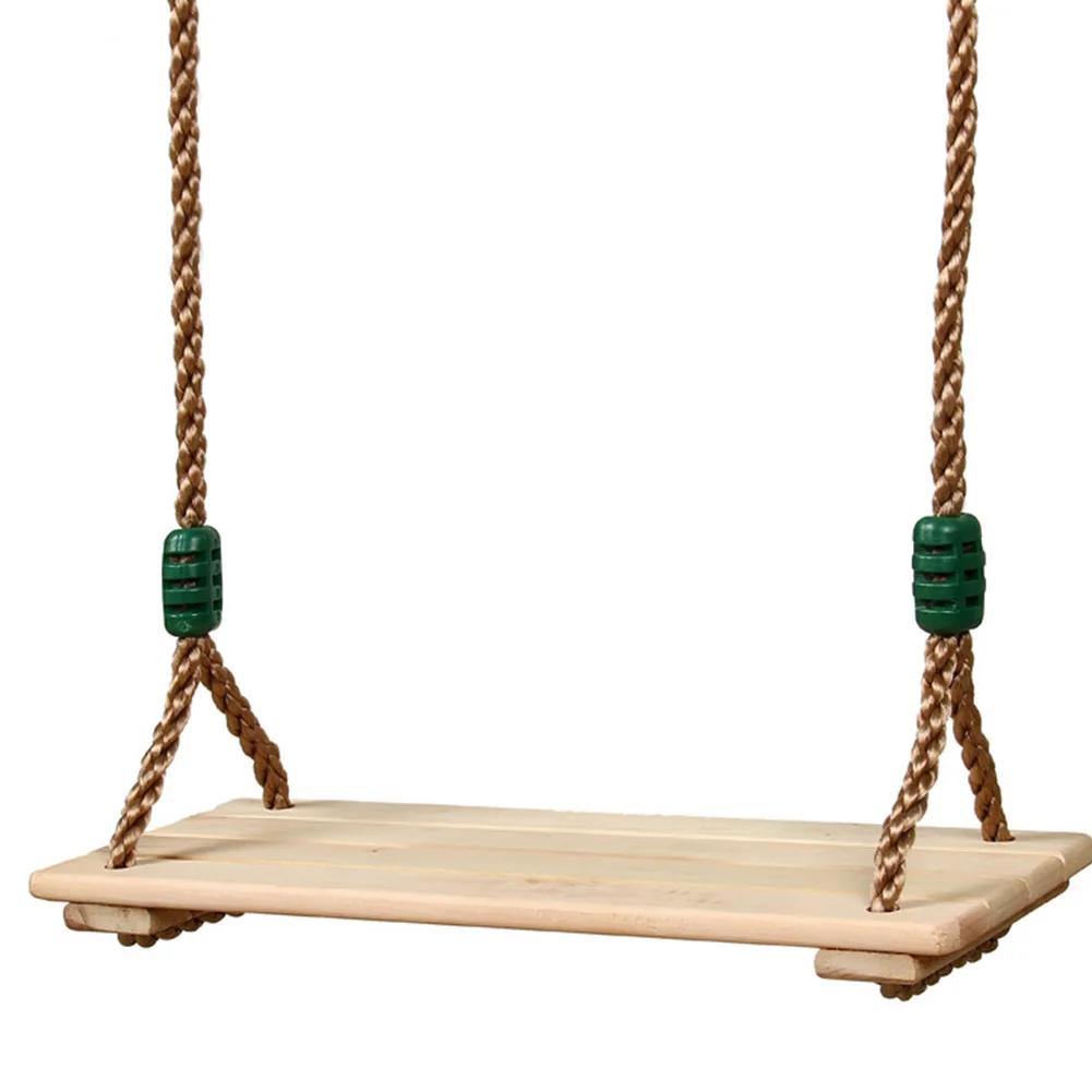

For 150kg Garden Decoration Hammock Wooden Swing Seat Children Adult Hanging Easy Install Strong Indoor Outdoor Tree 4pc Board