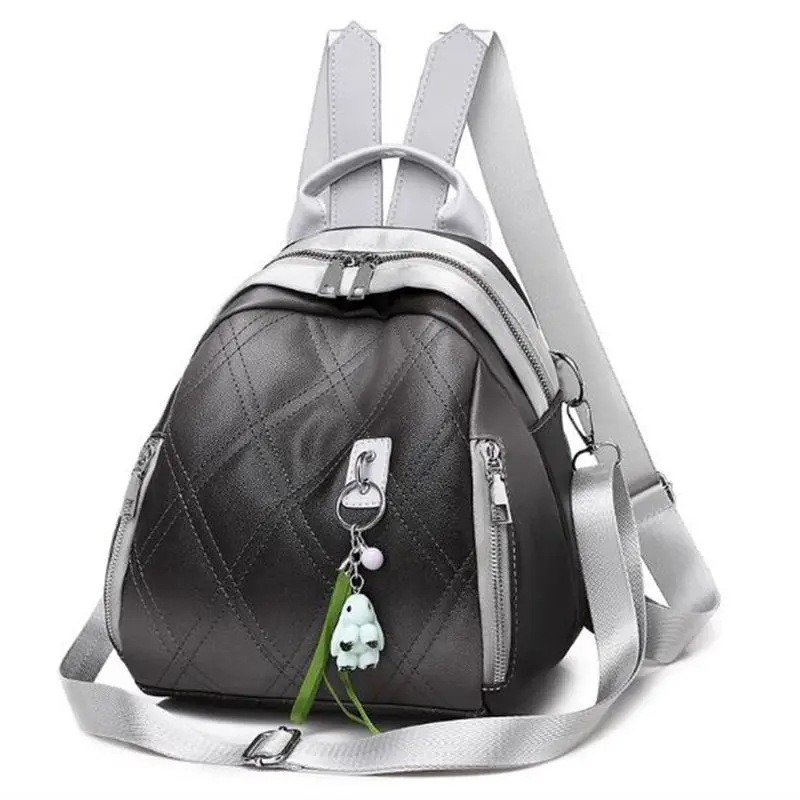 

2020 new wave dual-use Korean version of the backpack female soft skin garden small fresh ladies college students wild bag