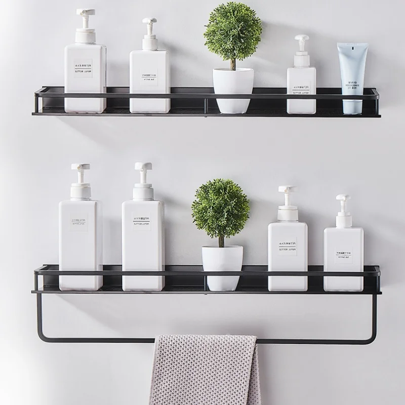 Настенная алюминиевая полка UNTIOR для ванной комнаты квадратная шампуня