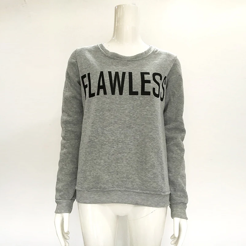 

Letter Flawless Hoodies Sweatshirts 2022 Women Casual Kawaii Harajuku New Sweat Punk For Girls Clothing European Tops Korean