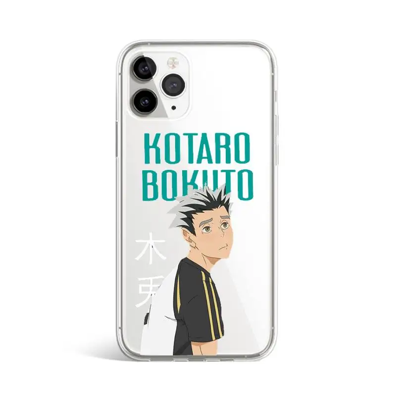 

Japanese Anime haikyuuPoster Phone Case Transparent for iPhone 11 12 mini pro XS MAX 8 7 6 6S Plus X 5S SE 2020 XR