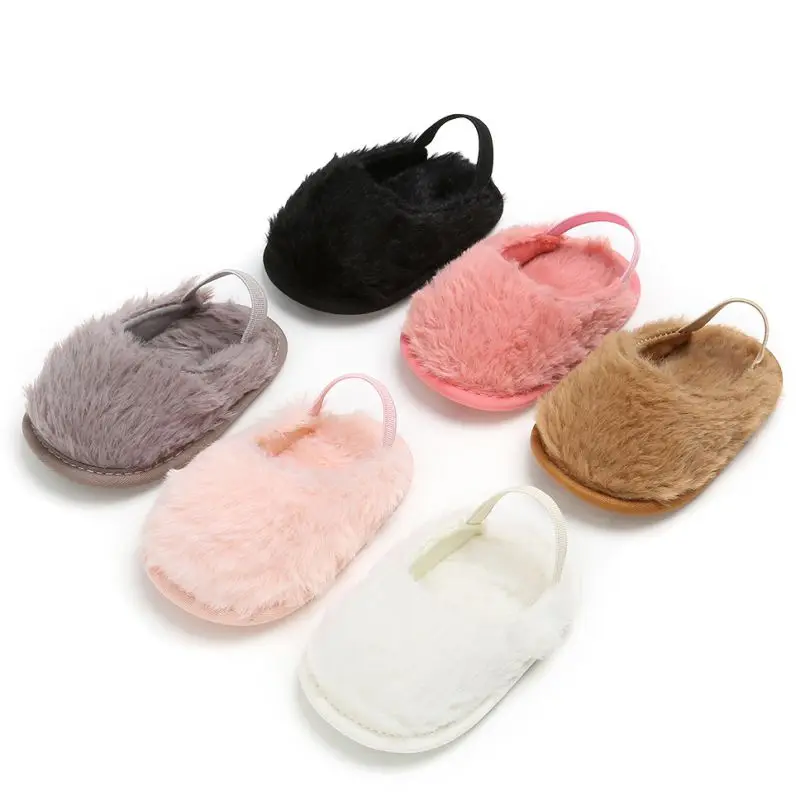 

Winter Baby Girls Shoes Fur Snow Warm First Walkers Warm Indoor Girls Shoes