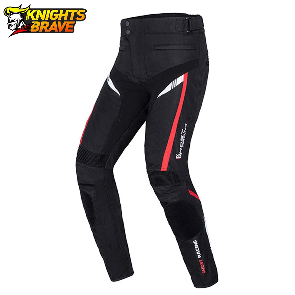 GHOST RACING Motorcycle Pants Waterproof Protective Gear Moto Motocross Pants Motorcycle Riding Trousers Pantalon For 4 Season