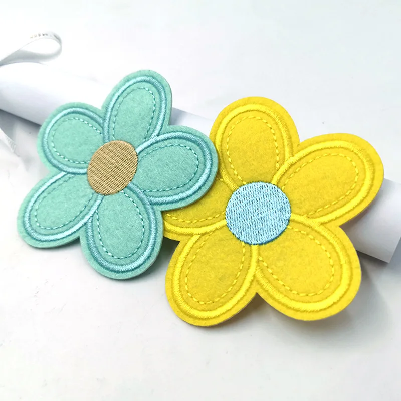 Войлочные нашивки тканевые прокладки аксессуар цветные цветы аксессуары для