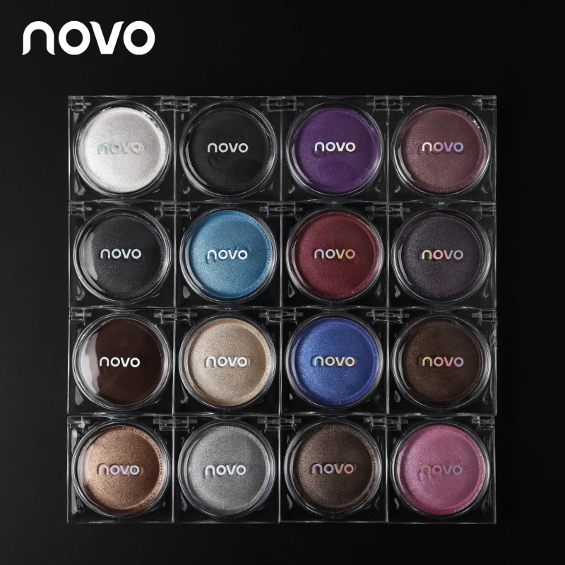 Novo водостойкие профессиональные нюдовые тени для век Палитра Макияж мерцающие