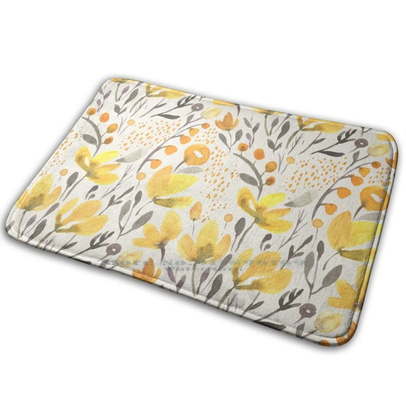 Желтый коврик в виде поля ковер анти-скольжение Спальня входная дверь с