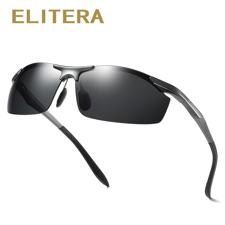 

Мужские зеркальные солнцезащитные очки ELITERA, алюминиевые поляризационные очки для путешествий и вождения, степень защиты UV400, 2020