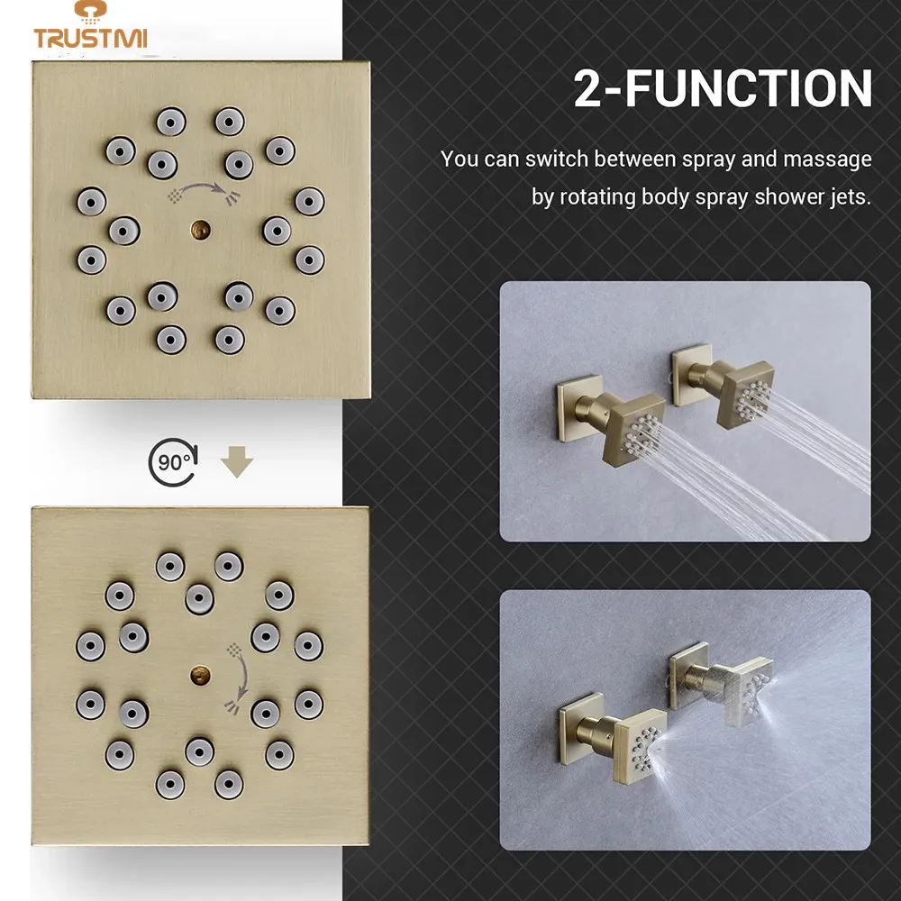 Насадка для душа с эффектом дождя латунная Распылительная насадка спа-процедур