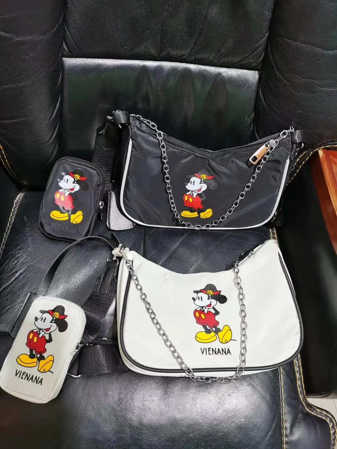 Сумка через плечо Disney с Микки мультяшная Женская и мужская сумка для тещи