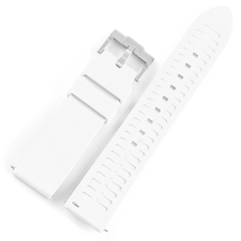 1white pin clasp 18 мм 20 мм 22 мм силиконовый ремешок резиновый ремешок для часов Seiko 5 SRP SKX007 ProPex PADI Casio Edifice часы браслет спортивный человек - Цвет ремешка: 1white pin clasp
