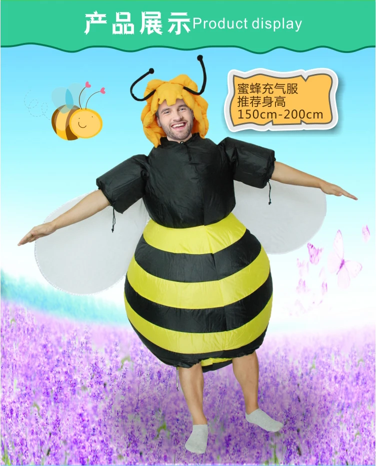 

Bee inflatable costume animal cartoon show props bar Shop celebratory role-playing mardi gras Wedding Party festival Christmas