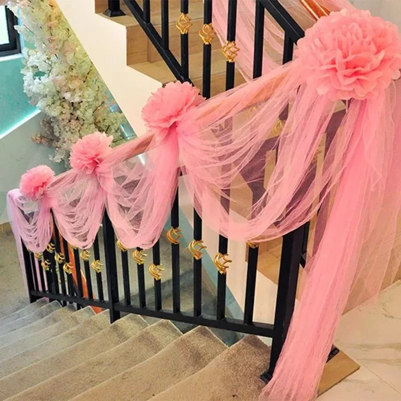 Горячая Распродажа 48 см х 5 м рулон тюля с украшением в виде кристаллов ткань