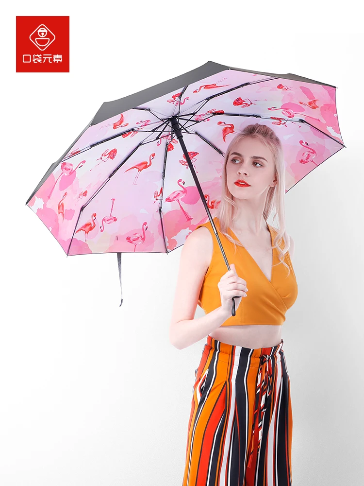

Travel Hiking Umbrella Portable Girl Folding Strong Sun Protection Pocket Umbrella Small Sombrinhas Femininas Umbrellas EA60YS
