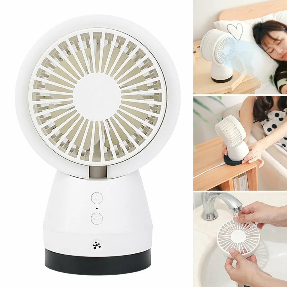 Портативный мини вентилятор перезаряжаемый бесшумный Настольный для очистки