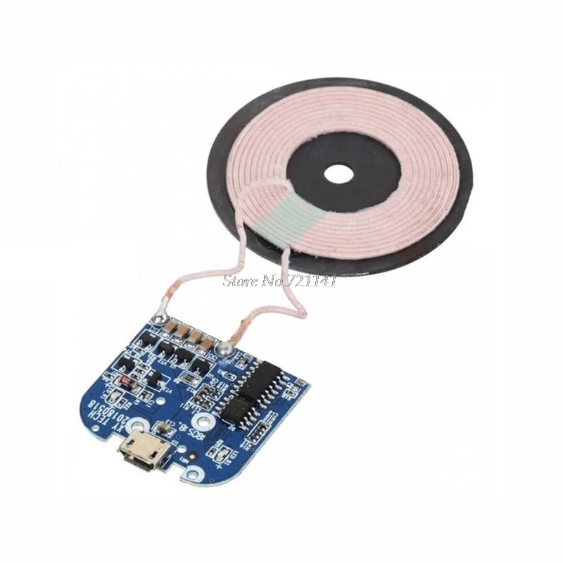 Qi Wireless Charging Standard Receiver Charger Module For Micro USB Mobile Phone Board DC 5V 2A 10W Electronic DIY | Электронные