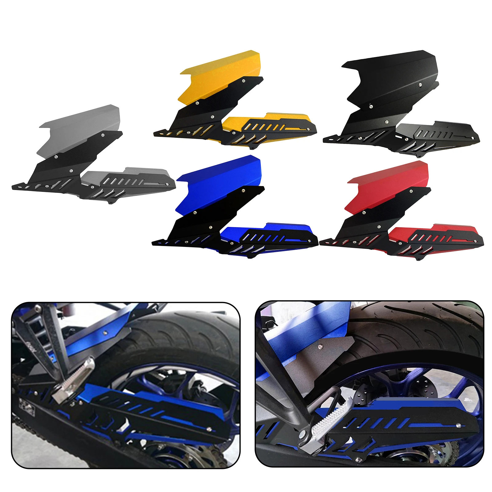 

Metal Rear Tire Fender Mudguard Chain Guard Cover for YAMAHA MT03 R3 R25 MT-25