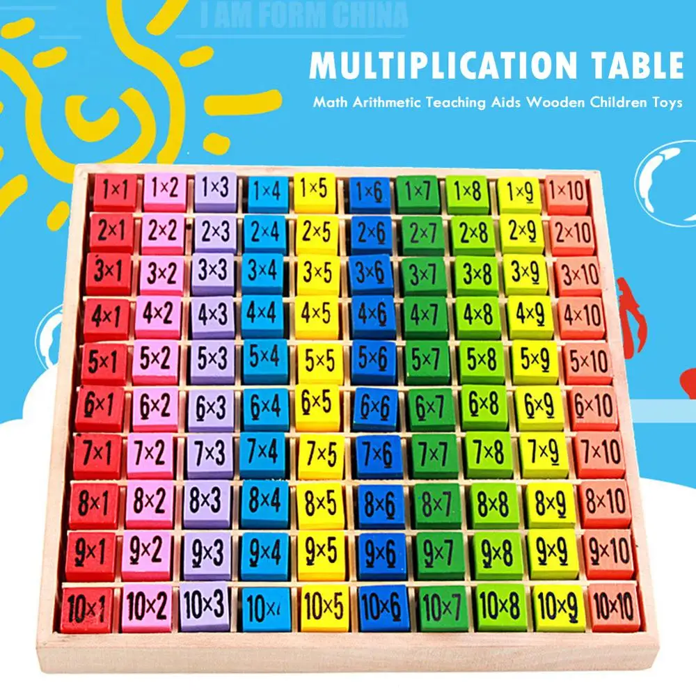 Математический стол 9x9 математическая игрушка материалы Монтессори Обучающие