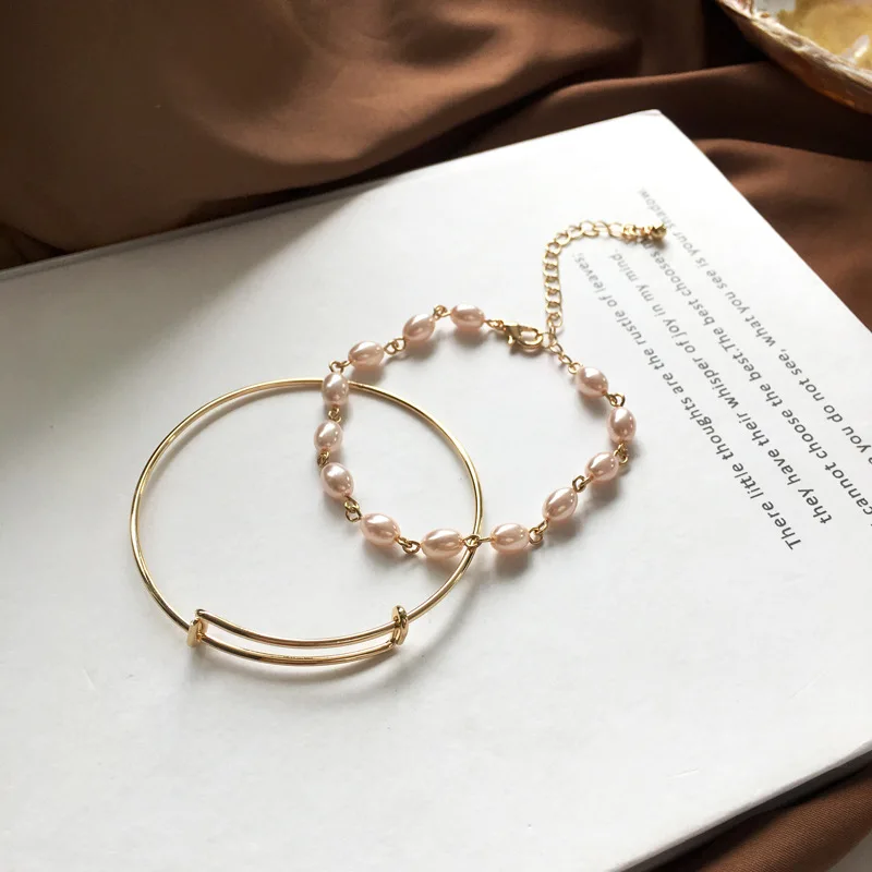 

2021 new fashion personality pearl bracelet Women's jewelry Ladies bracelet Valentine's Day present Christmas decoration парные