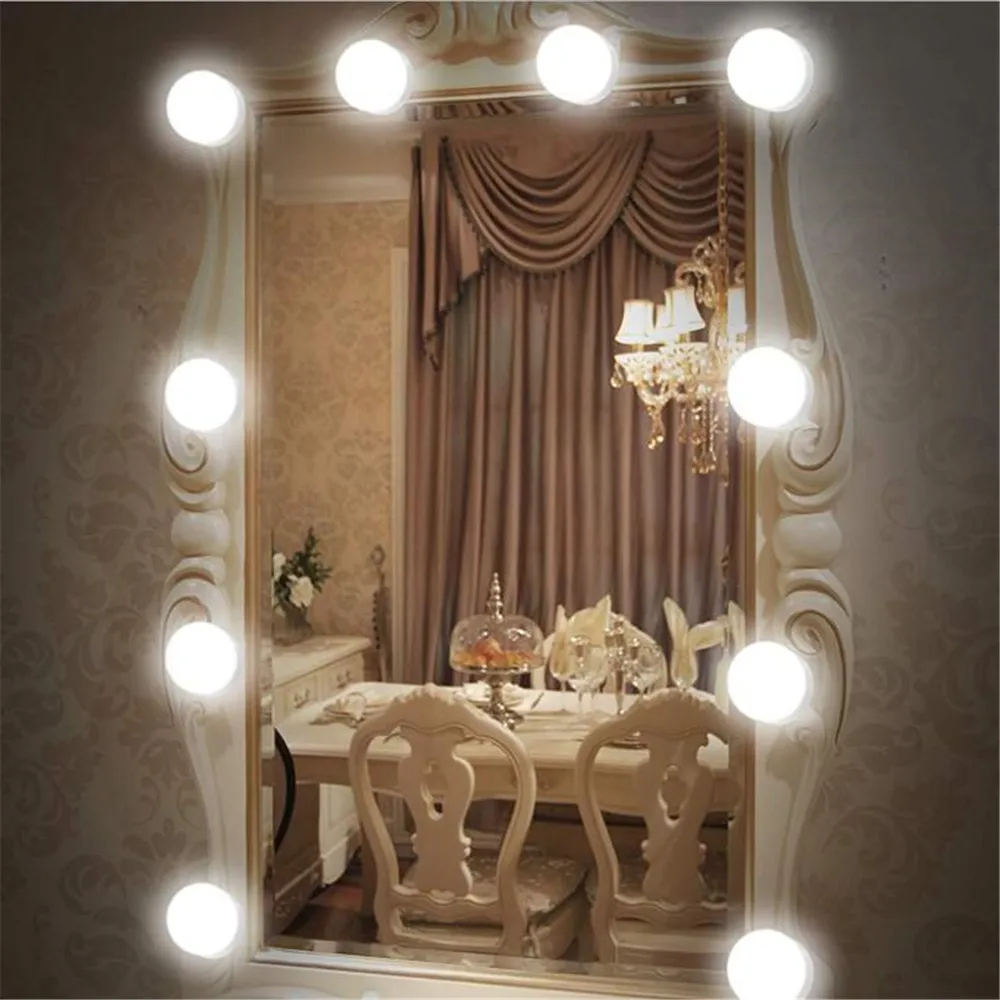 Светодиодная зеркальная настсветильник лампа комплект лампочек для макияжа с