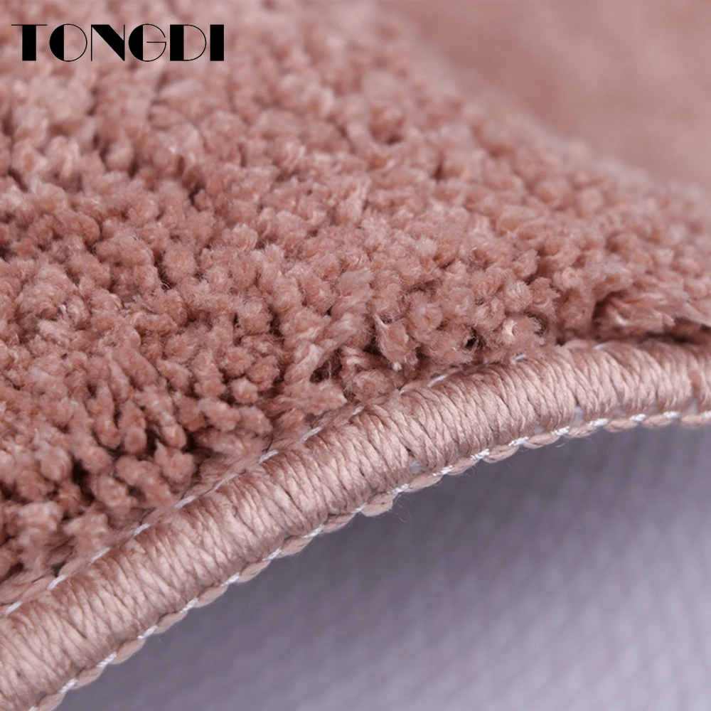 Коврики TONGDI для ванной комнаты мягкие впитывающие волоконные замшевые