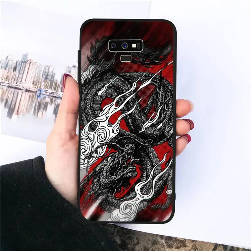 

Red Dragon Phone Case For Samsung S20 Ultra S7 edge S8 S9 S10 plus note9 10 20 A50 51 71