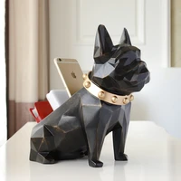 Storage Box For Home Decor Organizer Box Office Mobile Phone Tool Checking Hair Dog Statue Image for Table Sheet Desktop Holder