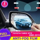 Полноэкранная противотуманная непромокаемая пленка для Toyota Yaris Vitz 2000  2019 XP10 XP90 XP130 10 90 130, заднего вида автомобиля зеркальная защитная пленка