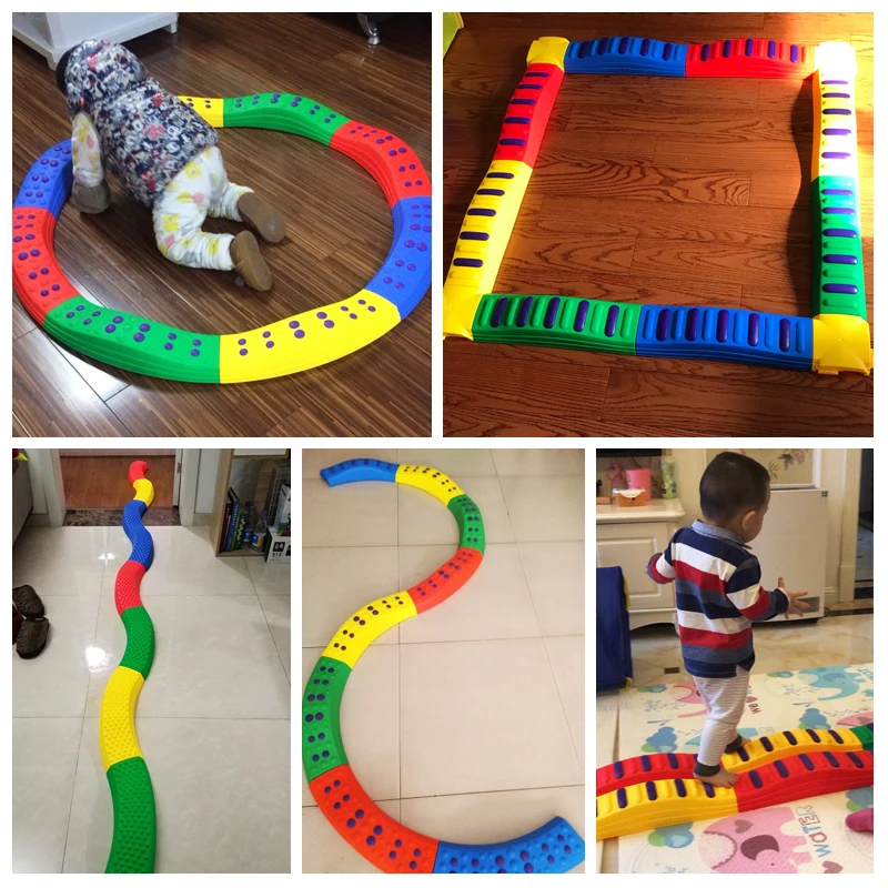 Детская балансировочная игрушка шаговый массаж тактильная доска изогнутая для