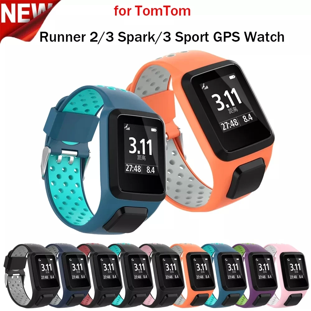 Силиконовый сменный ремешок для часов TomTom Runner 2 3 Spark GPS спортивные часы серии Tom 234
