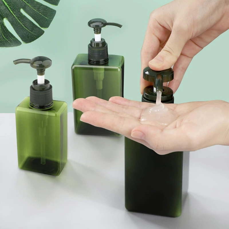

3pcs Empty Pump Containers for Lotion Liquid Shampoo Conditioner Hand Shower