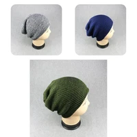 simple beanie cap no brim male pure color knitting hat beanie hat men beanie hat