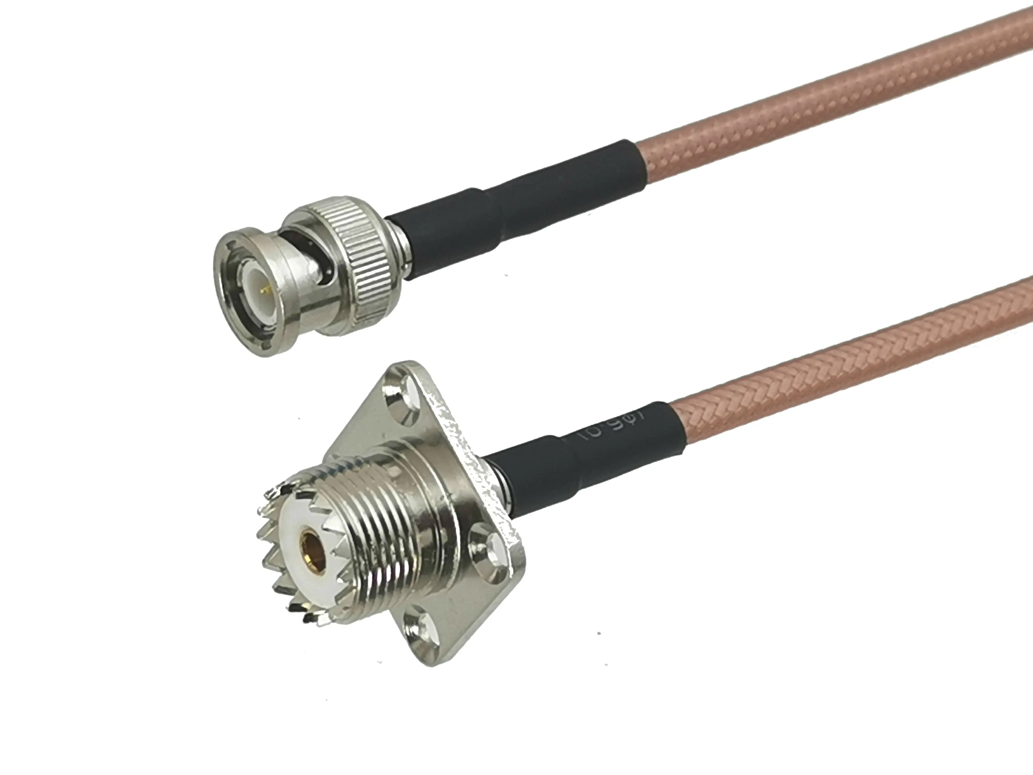 1 шт. RG142 BNC штекер к UHF SO239 гнездовой разъем с 4 отверстиями фланцевый RF