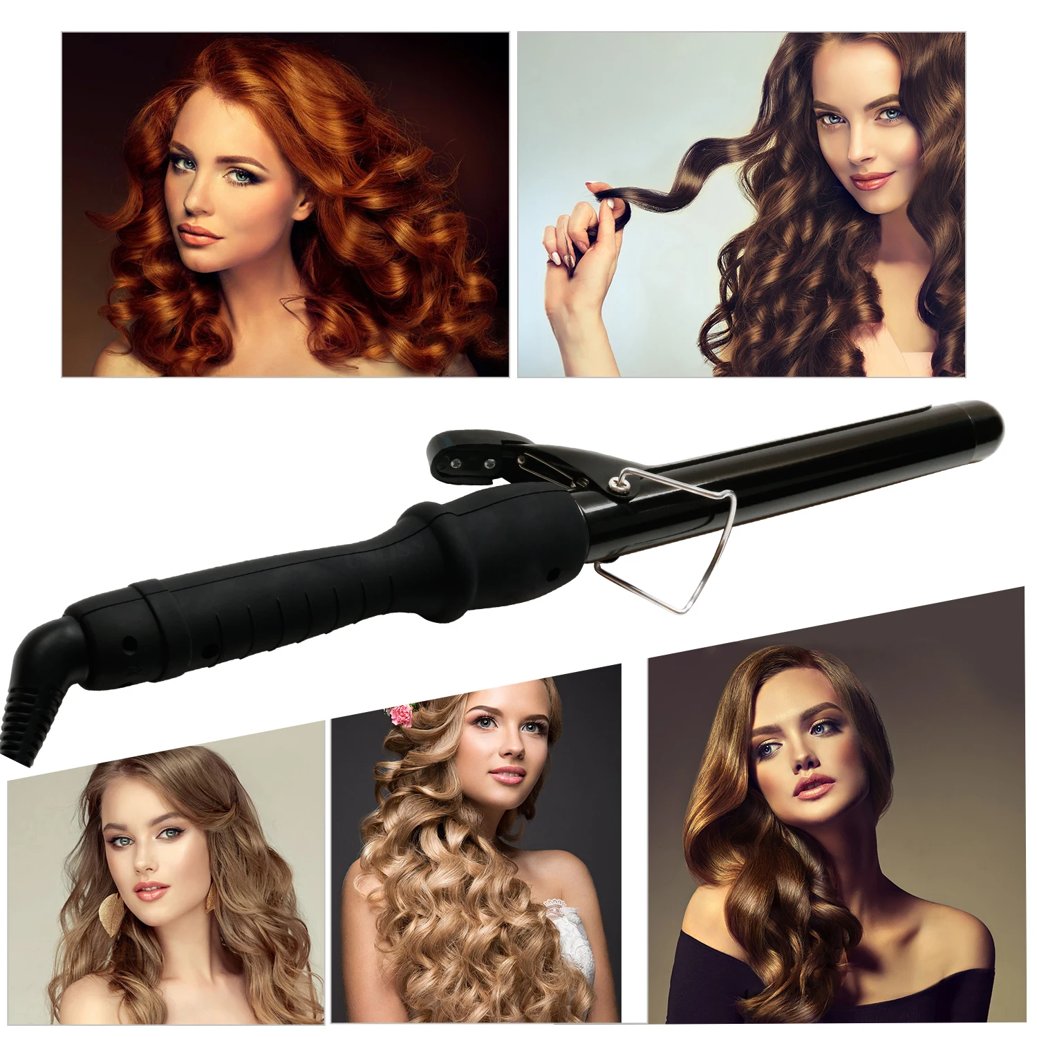 

LCD Ceramic curlers conical curling iron professional Hair waver Pear Flower Cone Electric Styling Tools Roller Curling Wand Hot