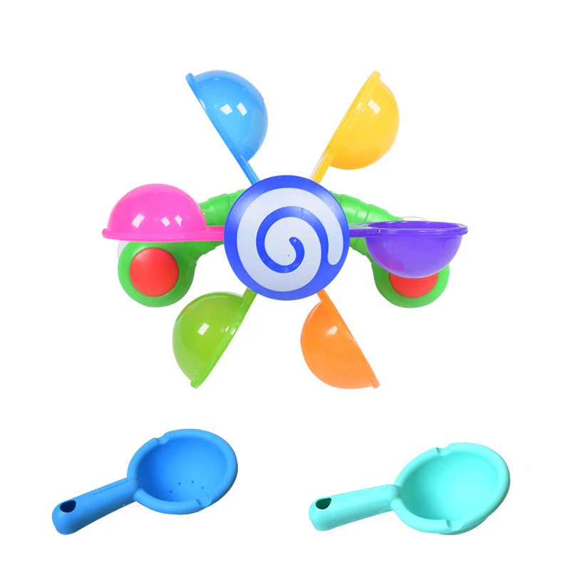Горячие пластиковые детские игрушки для ванной купания водяная мельница водяное