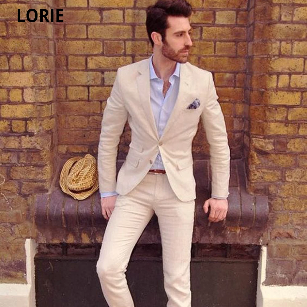 

LORIE мужской свадебный наряд на все сезоны Простой деловой костюм для мужчин Формальные Выпускные вечерние Костюмы приталенные свадебные ко...
