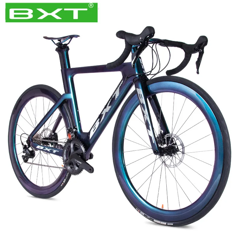 Bxt カーボンロードバイク Bicicleta T800 カーボンバイク道路自転車 2 11 スピードレース自転車フルカーボンフレームカメレオン 道路自転車 1 Off