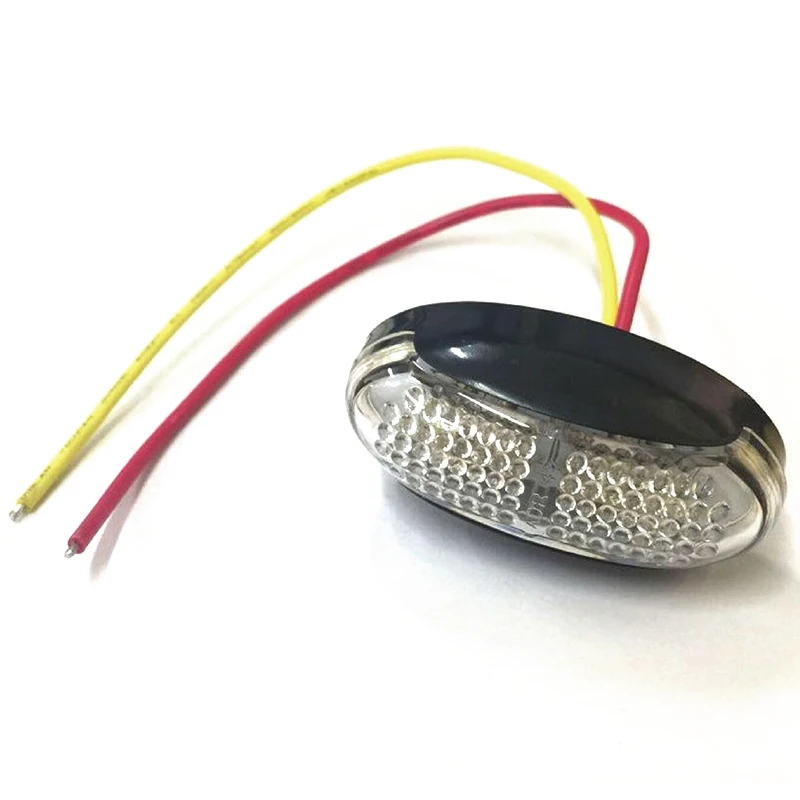 

10 X 2 LED Amber + Red Side Marker Indicators Lights Trailer Truck Lamp 12V 24V