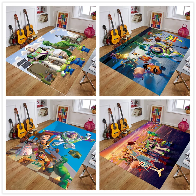 Мультяшный детский игровой коврик утолщенный экологически чистый полимерный