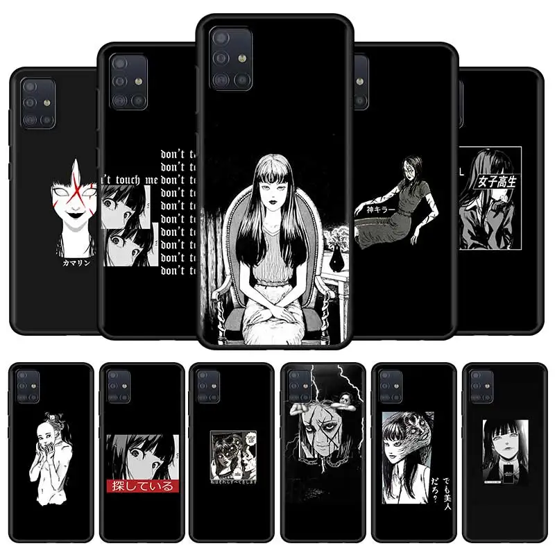 

Junji Ito Tees HorrorSilicone Phone Case For Samsung Galaxy A50 A70 A10s A20e A30s A40 A60 A80 A90 Luxury Back Cover Shell