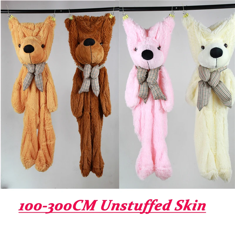 Недорогой гигантский пустой Мишка Тедди 100-300 см Медвежья кожа пальто мягкая