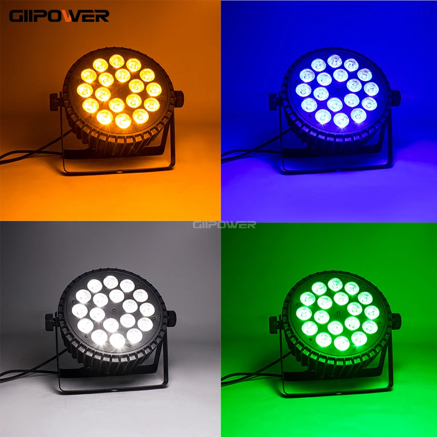 Светодиодный прожектор Par Light 18x12 Вт RGBW 4 в 1 + светильник light 18x15 RGBWA 5 18x18 RGBWAUV 6 DMX 512