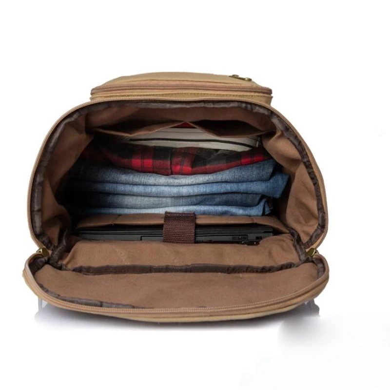 Винтажный холщовый рюкзак для мужчин и женщин 15 дюймов ноутбука мужской большая