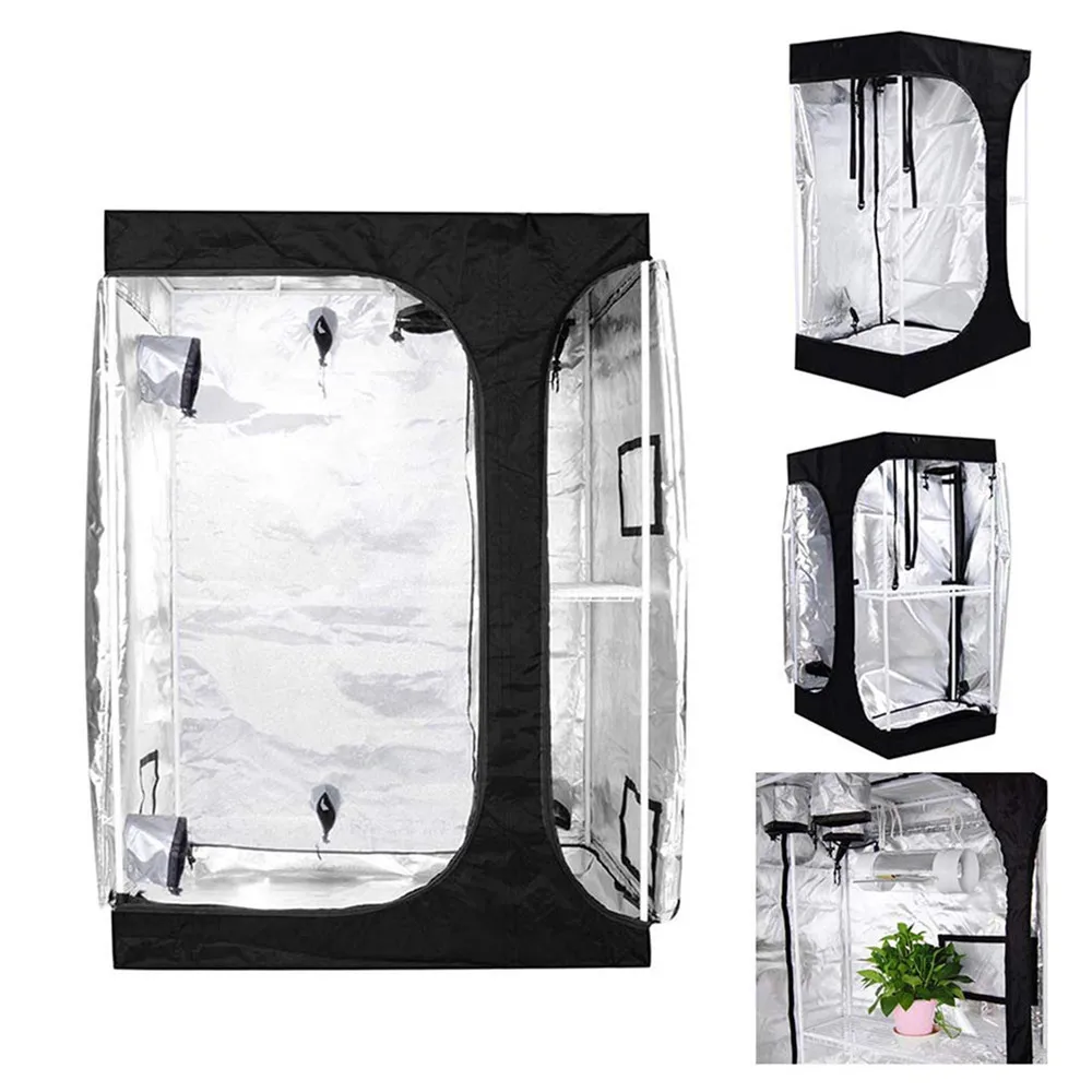 Verkaufen Zwei-In-One Wachsen Zelt Doppel Schicht Wachsen Box 90*60*135 Cm Innen Wachsen Zelt Eisen Oxford Tuch 900D Für Gärtnerei Wachsenden